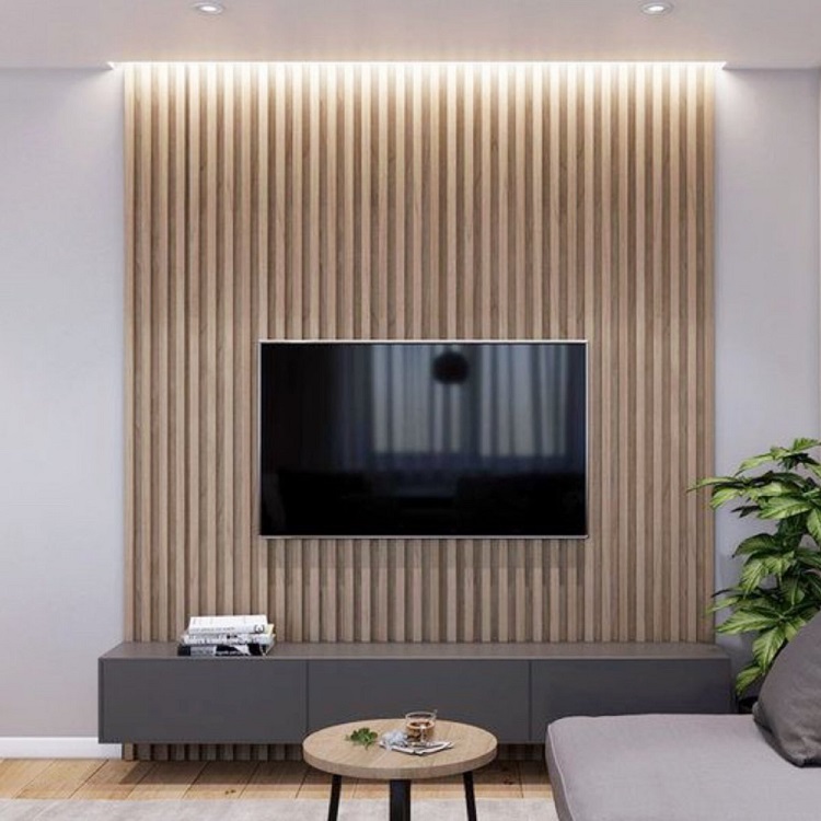 Yuk Ketahui Perbedaan Wall Panel Dengan Wallpaper Interior Booster Id - Wallpaper For Tv Panel