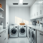 Desain Interior Laundry Kiloan. Sumber: AI